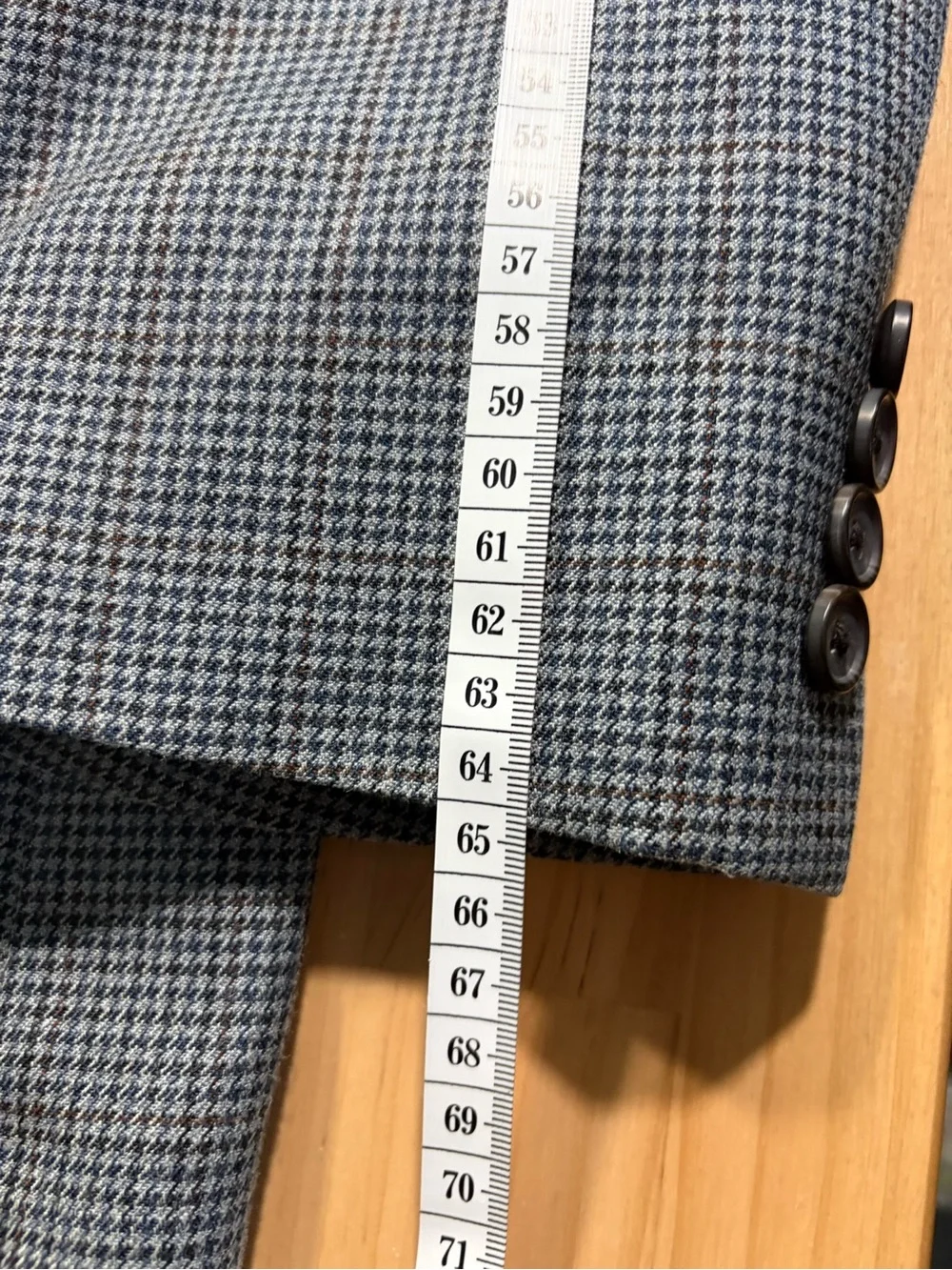 Ralph Lauren Gray-Blue Micro-Check Suit Jacket W